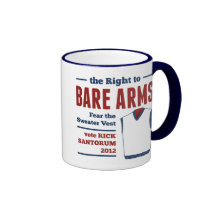 Bare Arms Rick Santorum Sweater Vest 2012 Mug