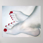 Bare Feet Drawing Foot Fetish Poster posters