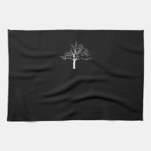 Bare Tree Design Hand Towel