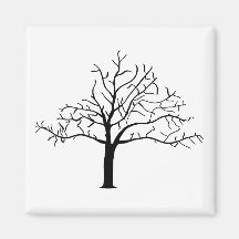 Bare Tree Design Magnets
