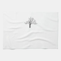 Bare Tree Design Towels