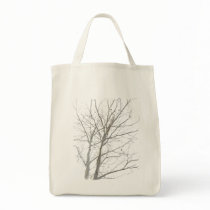 Bare Tree Organic Grocery Tote Bag by Madinagoodway Bare Tree Organic Grocery Tote Bag