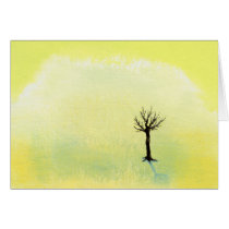 Bare tree pretty minimalist painting art Buds cards