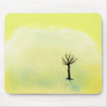 Bare tree pretty minimalist painting art Buds Mousepads
