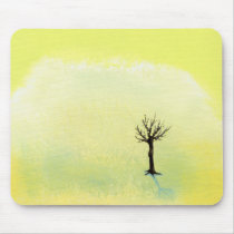 Bare tree pretty minimalist painting art Buds mousepads