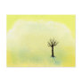 Bare tree pretty minimalist painting art Buds Post Cards