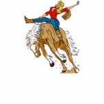 Bareback Bronc Cowgirl