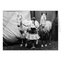 Bareback Girl: 1904 Greeting Cards