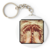 Barefoot lifestyle Photo by Daniela Power Keychains