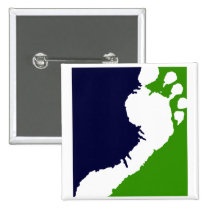 Barefoot Runners Soc Official White Foot Square buttons