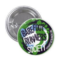 Barefoot Runners Society Artsy Round Button buttons