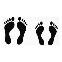 barefoot sleeping icon photo cards
