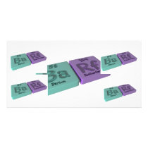 Barf  as Ba Barium and Rf Rutherfordium Personalized Photo Card