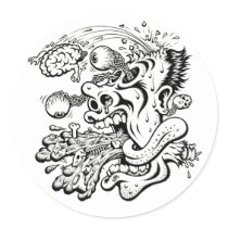 BARF BRAIN STICKER