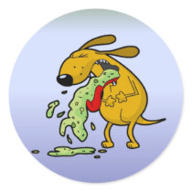 Barfin' Doggie Stickers