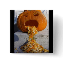 Barfing Pumpkin Buttons