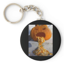 Barfing Pumpkin Keychains