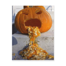Barfing Pumpkin Postcards