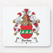Barfuss Family Crest mousepads by coatsofarms Barfuss Family Crest mousepads