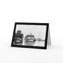 Barge Carrying Immigrants at Ellis Island, NY 1920 cards