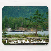 Barge on the Inland Passage Mousepads