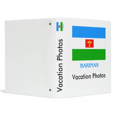 Barinas Flag with Name Vinyl Binders by Vexillophile