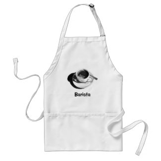 BARISTA APRON: PENCIL DRAWING, COFFEE CUP apron
