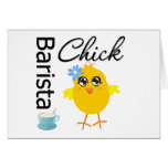 Barista Chick Greeting Card