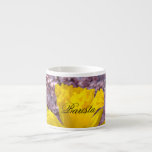 Barista expresso mugs Personalize Daffodil Flowers Espresso Cup
