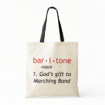 Baritone Definition Tote Bags