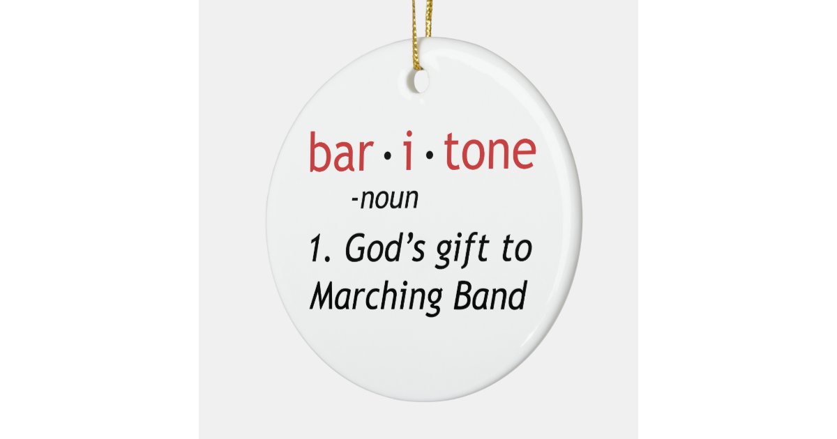 Baritone Definition Ceramic Ornament Zazzle