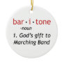 Baritone Definition Christmas Ornament