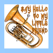 marching band t-shirt: Baritone: Say Hello To My Little Friend