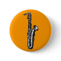 Baritone Saxophone Pinback Buttons