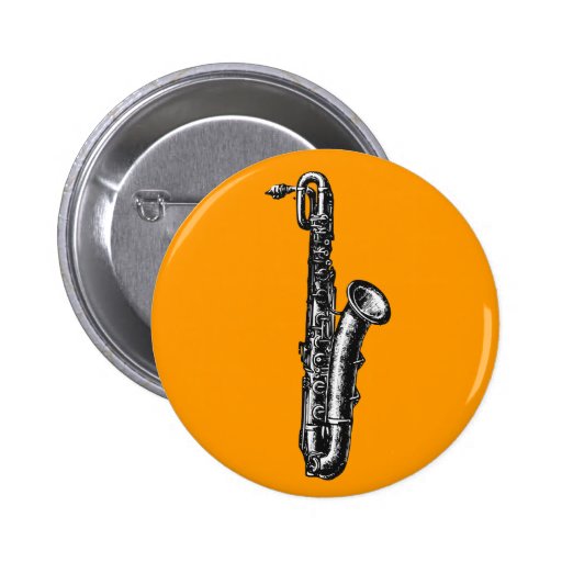 Baritone Saxophone Pinback Button Zazzle