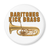 Baritones Kick Brass Fridge Magnet