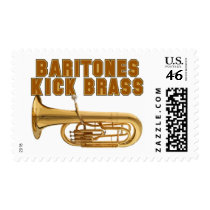 Baritones Kick Brass Postage Stamp