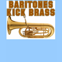 marching band t-shirt: Baritones Kick Brass