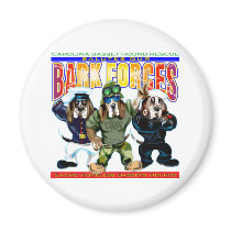 Bark Forces Fridge Magnet