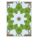 Bark Leaves Stone Kaleidoscope Art 4 Greeting Card