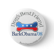 Bark Obama (dog's best friend) Buttons