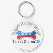 Bark Obama (Dog's Best Friend) keychain
