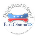 Bark Obama Dog's Best Friend stickers