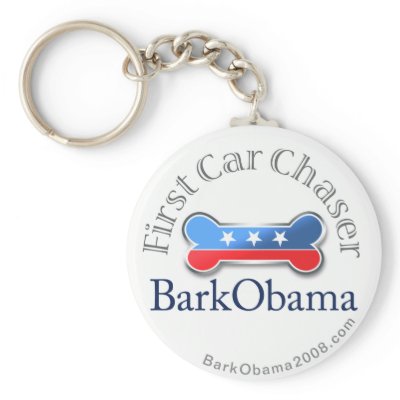 Bark Obama (First Car Chaser) Keychain by BarkObama