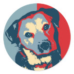 Bark! Round Stickers (Large)