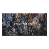 Bark texture photo card template