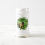 Barking Boxer Dog Beer Stein Mug