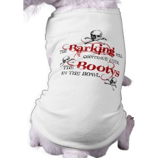 Barking will Continue Dog Pirate t-shirt petshirt