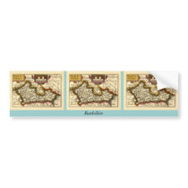 "Barkshire" Berkshire County Map, England bumper stickers