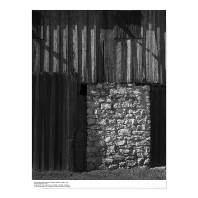 Barn and Stonework, UC Santa Cruz, March 1962 Print by ucrcmp